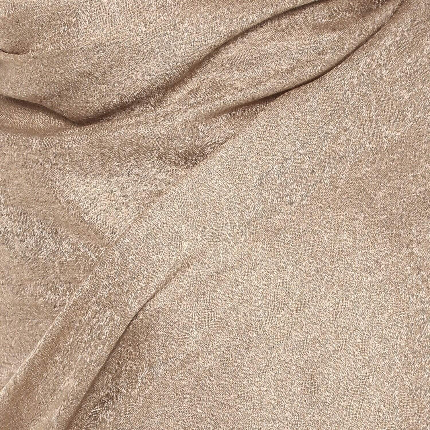 Pashtush Womens Aztec Weave Shawl From Himachal, TAUPE - Image 5