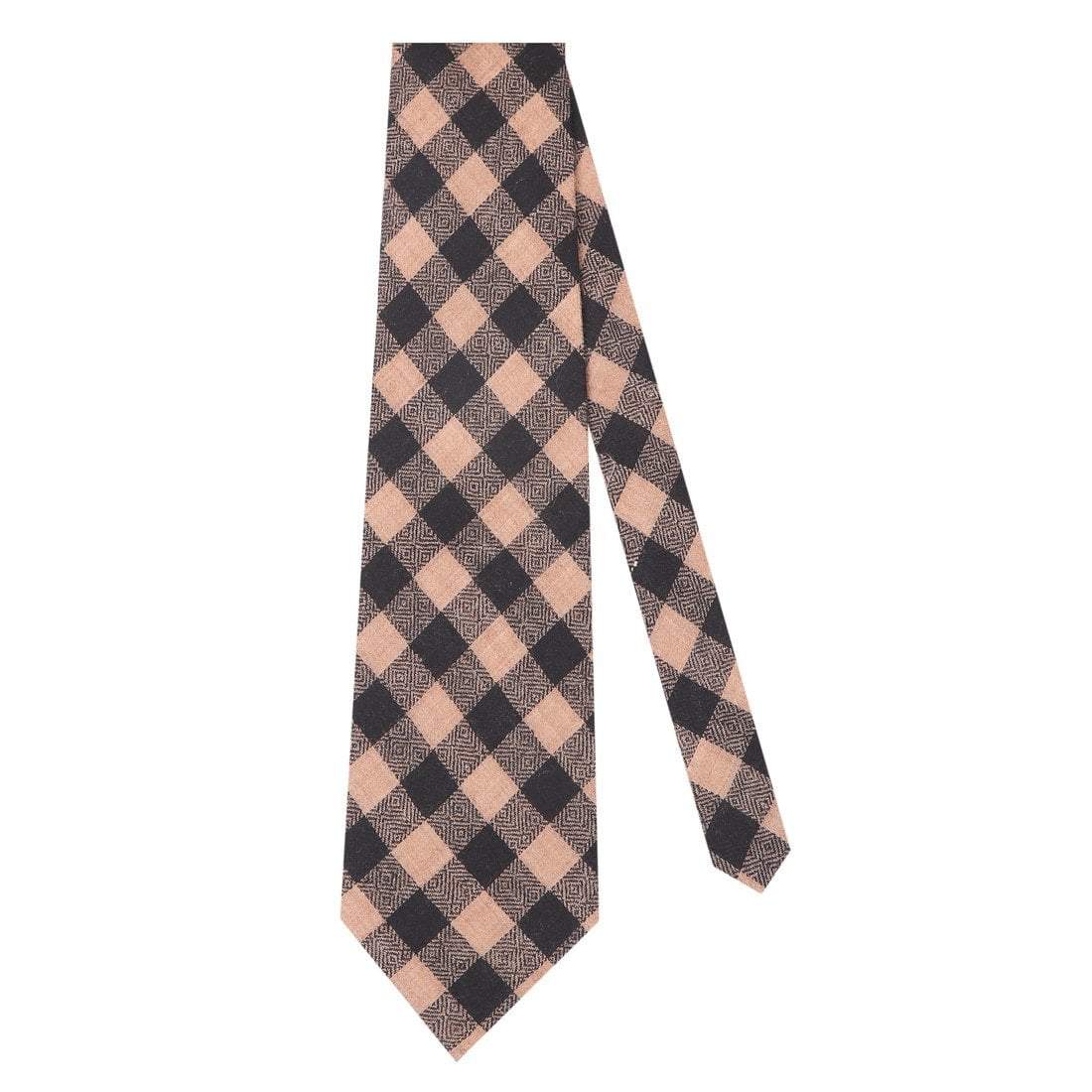 Pashtush Mens  Necktie, Soft And Luxurious, Checkered Design, Extra Fine Ties For Men, Free Size - Image 5