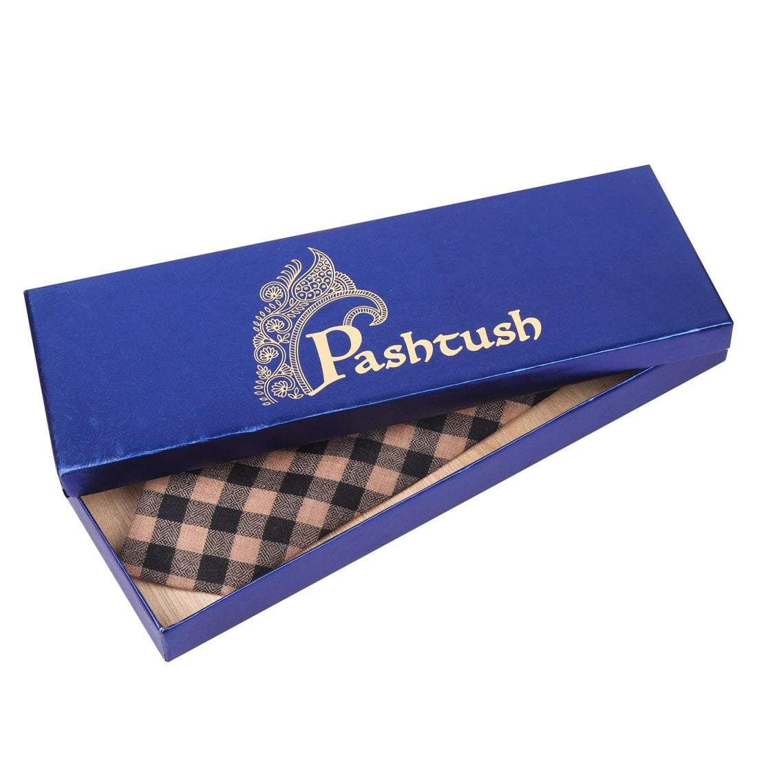 Pashtush Mens  Necktie, Soft And Luxurious, Checkered Design, Extra Fine Ties For Men, Free Size - Image 7
