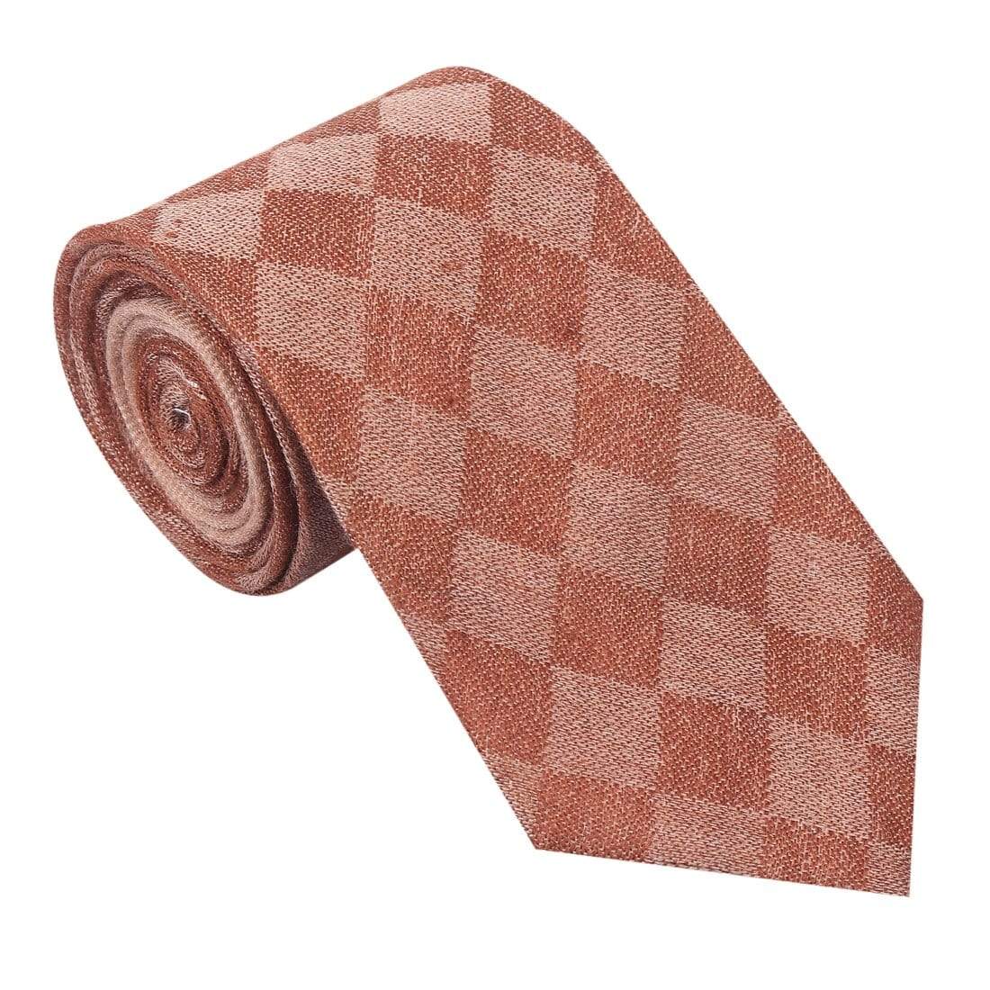 Pashtush Mens Extra Fine Wool Tie, Premium Necktie For Gentlemen - Coffee Colour - Image 4